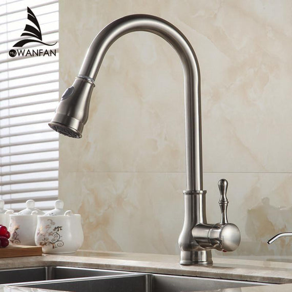 Kitchen Faucet Sink Pull Out Rotation Spray Mixer Tap