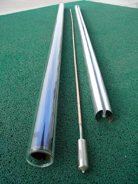 Replacement Glass, Fin & Tube for 58mm Diameter, 1800mm Long Vacuum Tube Solar Collector